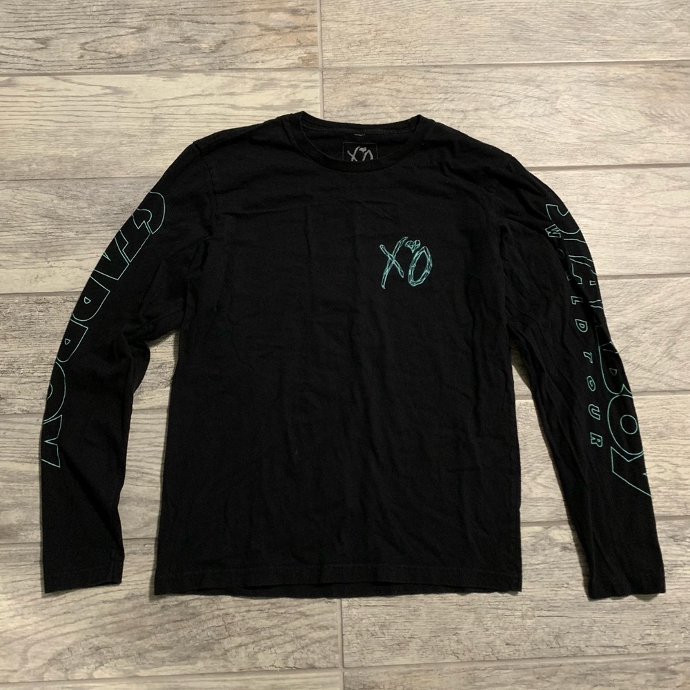 The Weeknd XO Starboy World Tour Merch Long Sleeve Shirt Size Small 2 Sided